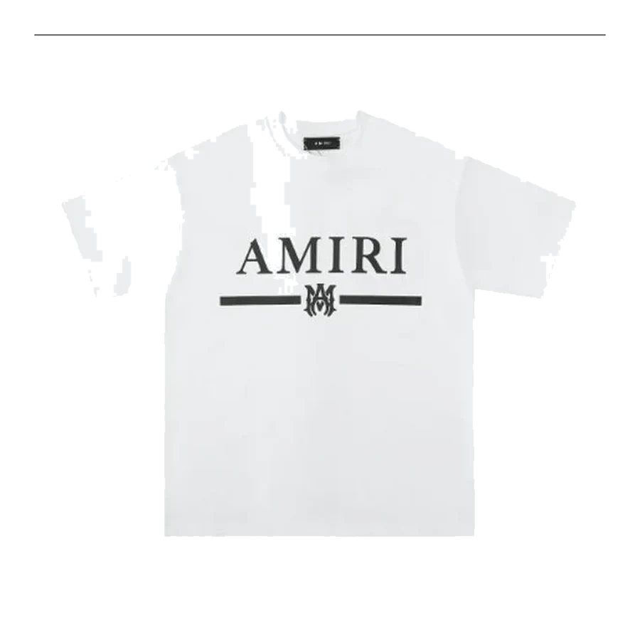 Amiri White Logo Graphic Cotton T-Shirt