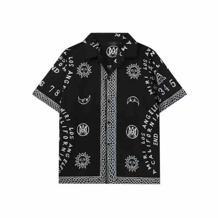 Amiri Black Celestial And Occult Symbols Shirt