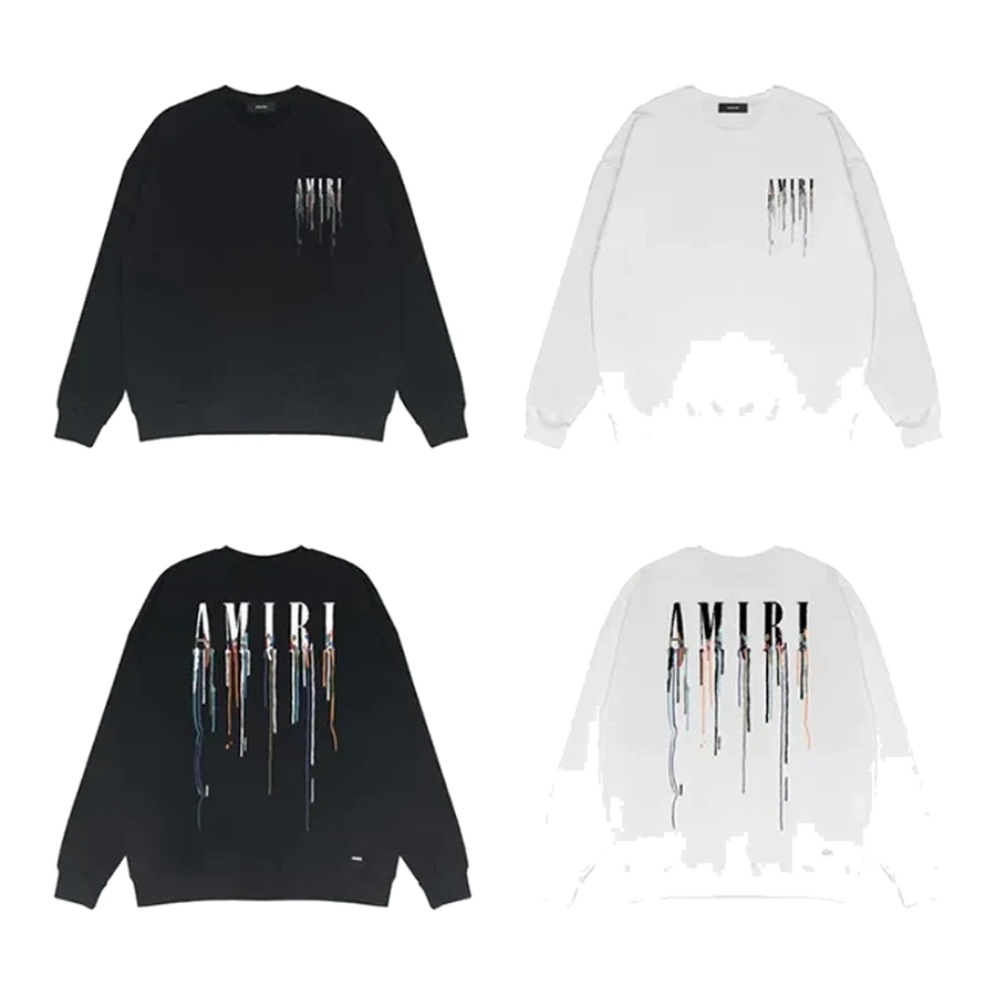 Amiri Dripping Logo Oversized Sweatshirt
