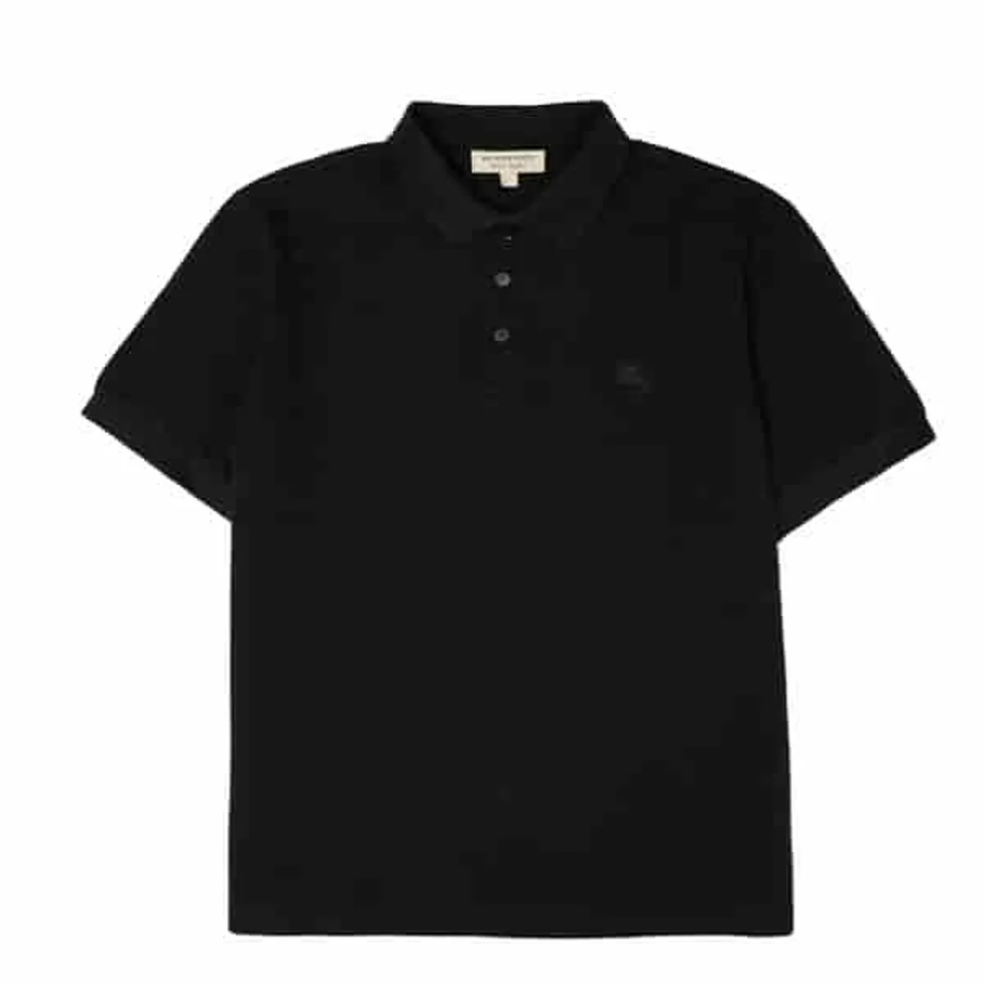 Burberry Black Solid Black Polo Shirt Polo