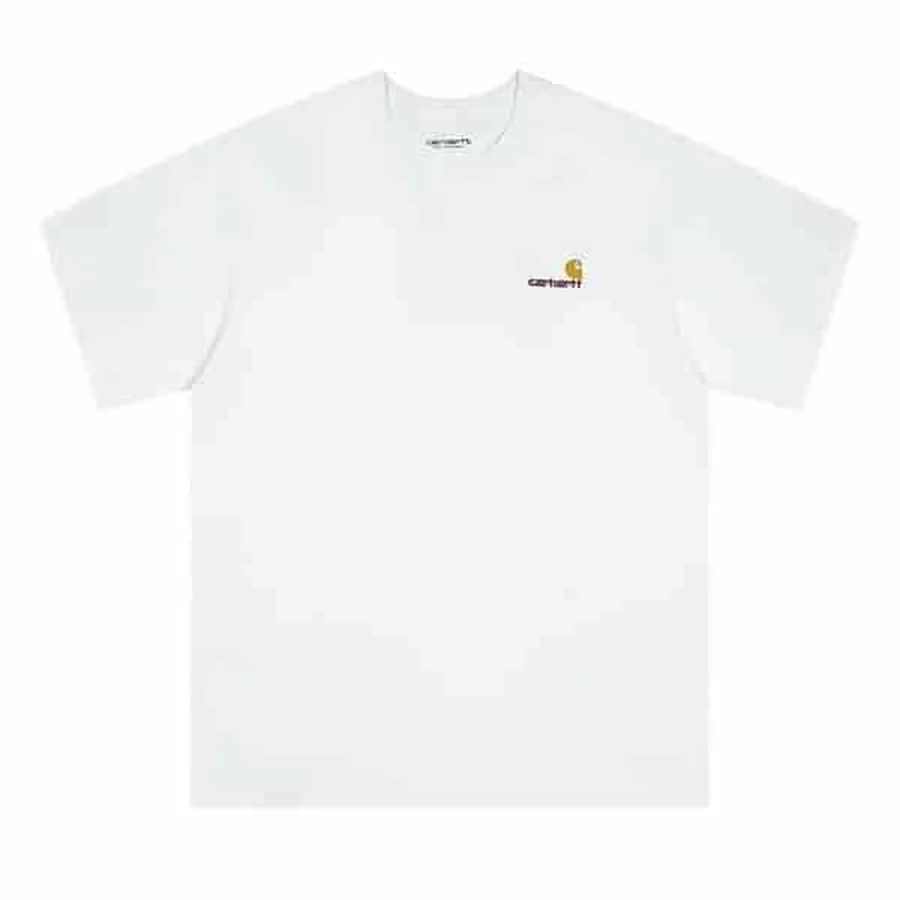 Carhartt White Small Chest Logo Embroidery T-Shirt