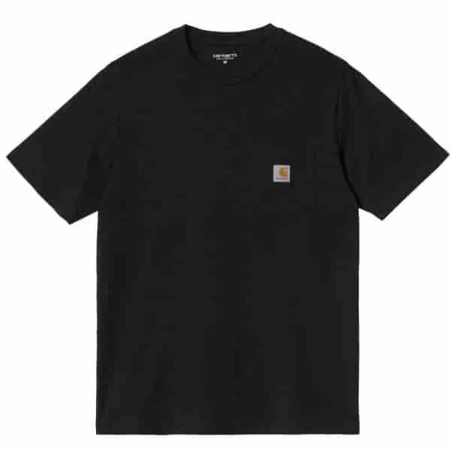 Carhartt Black Solid With Pocket Logo T-Shirt