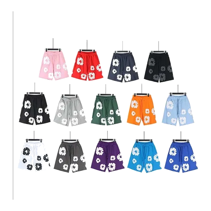 Denim Tears Cotton Floral Print Mesh Shorts