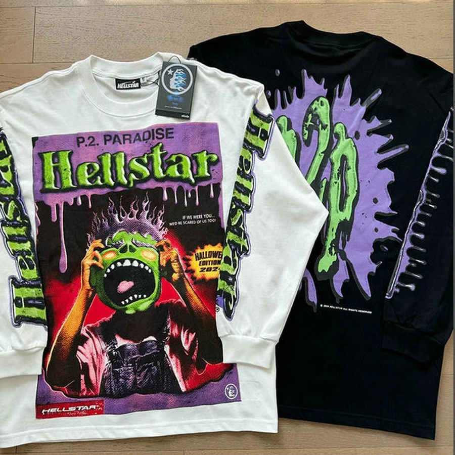 White Graphic Horror Comic Style T-Shirt — White