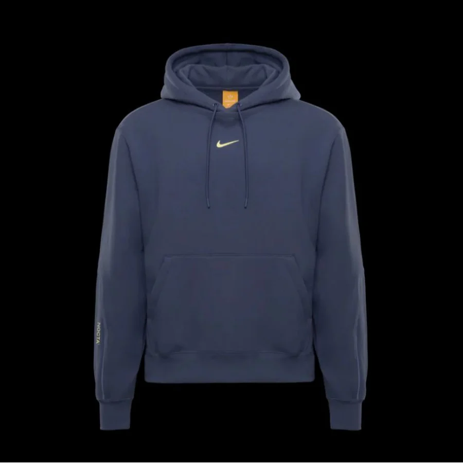 Nike Navy Blue Small Centered Swoosh Logo Hoodie