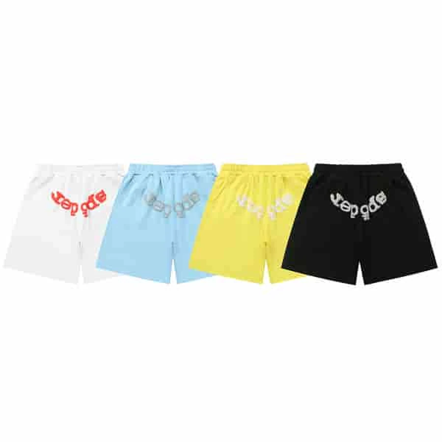 Sp5der Multi-Color Spider Logo Graphic Shorts