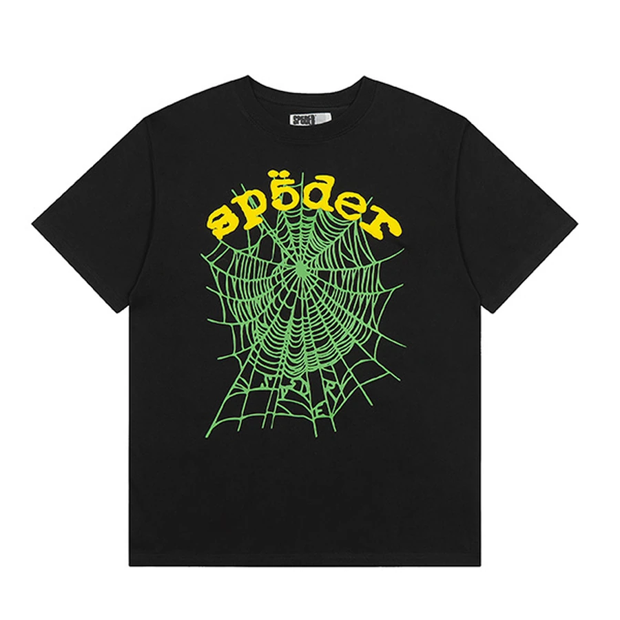 Sp5der Black Spider Web Graphic T-Shirt 3