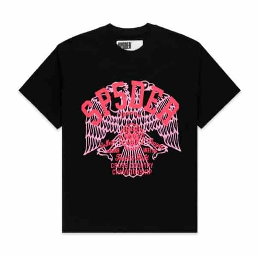 Sp5der Black Eagle Graphic T-Shirt 3