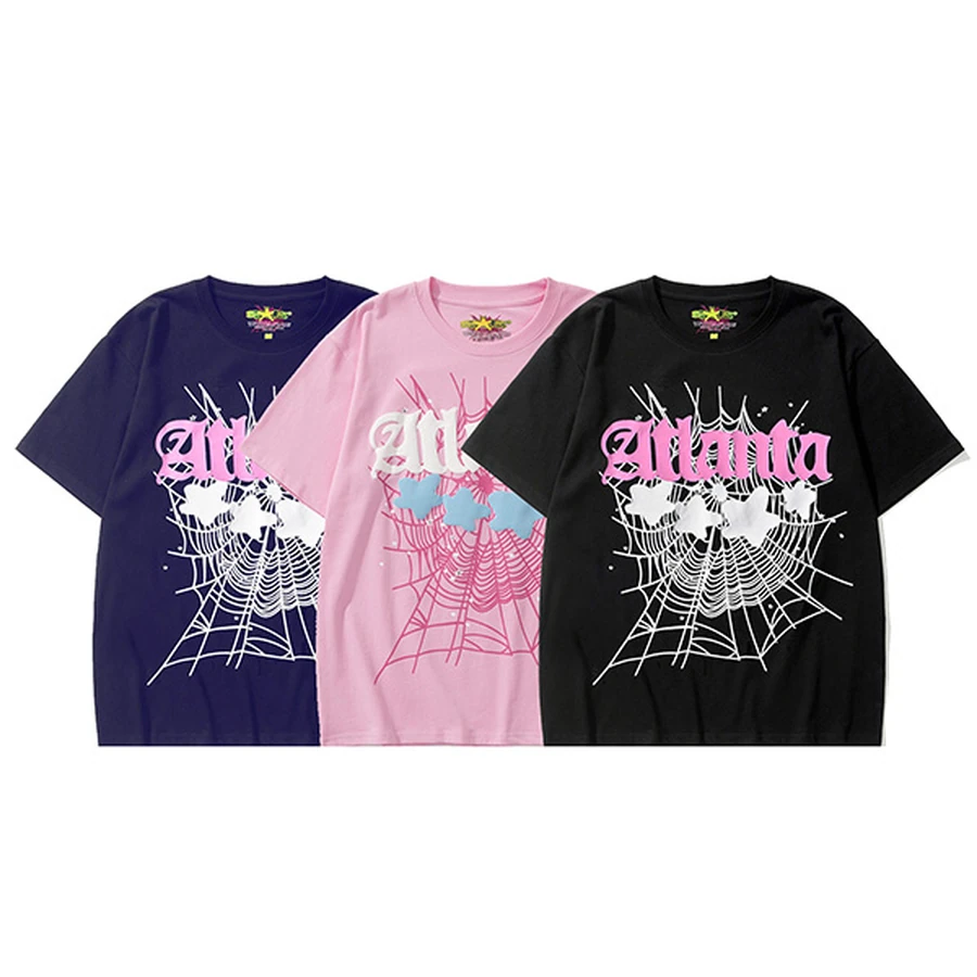 Sp5der Multi-Color Atlanta Graphic T-Shirt