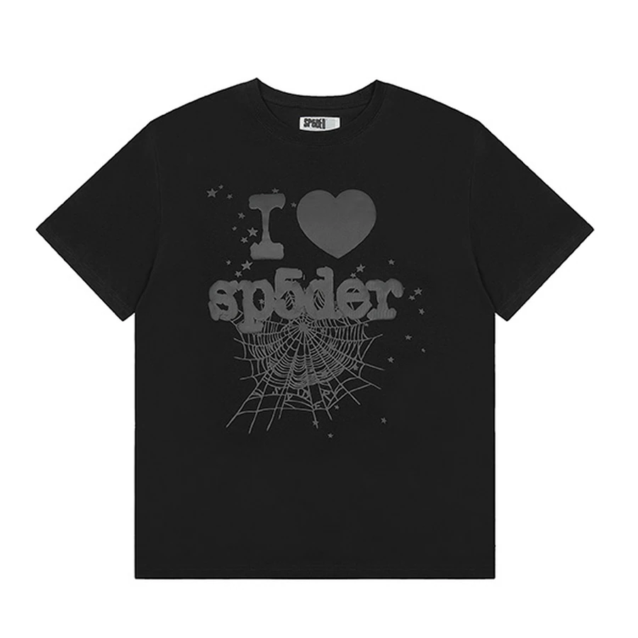 Sp5der Black Star Graphic T-shirt