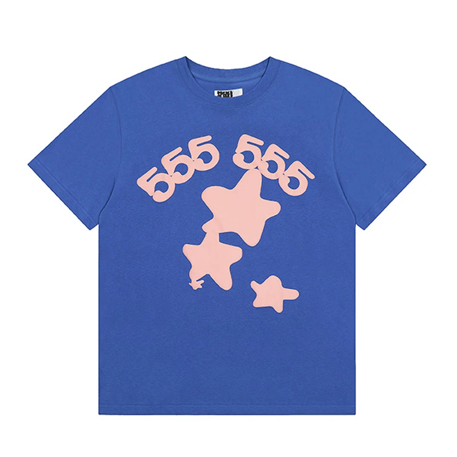 Sp5der Blue Star Graphic T-Shirt