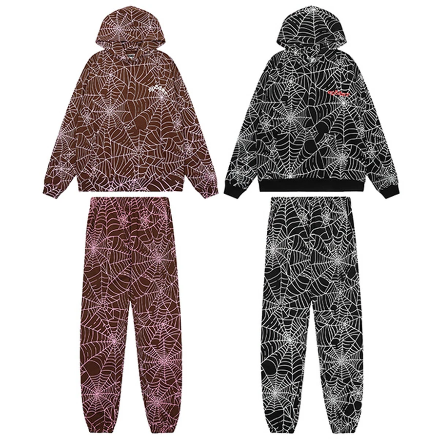 Sp5der Multi-Color Spider Web Graphic Tracksuit Set 2