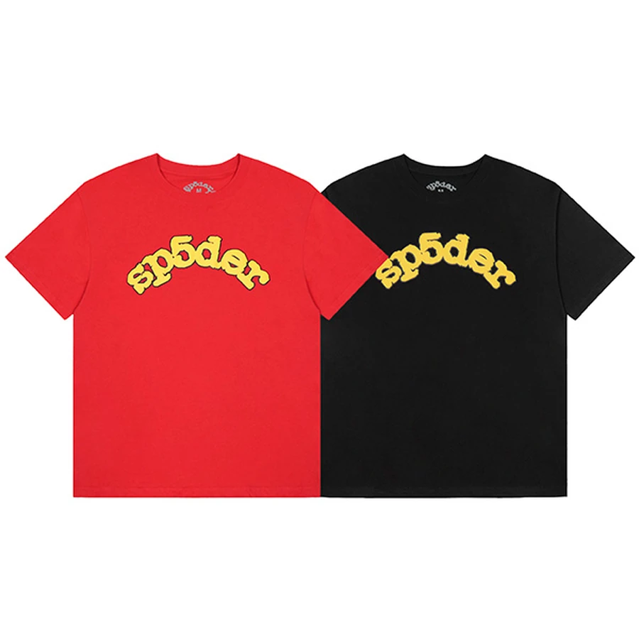 Sp5der Multi-Color Plain Logo Graphic T-Shirt 2