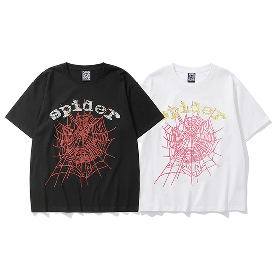 Sp5der Multi-Color Spider Web Graphic T-Shirt 5