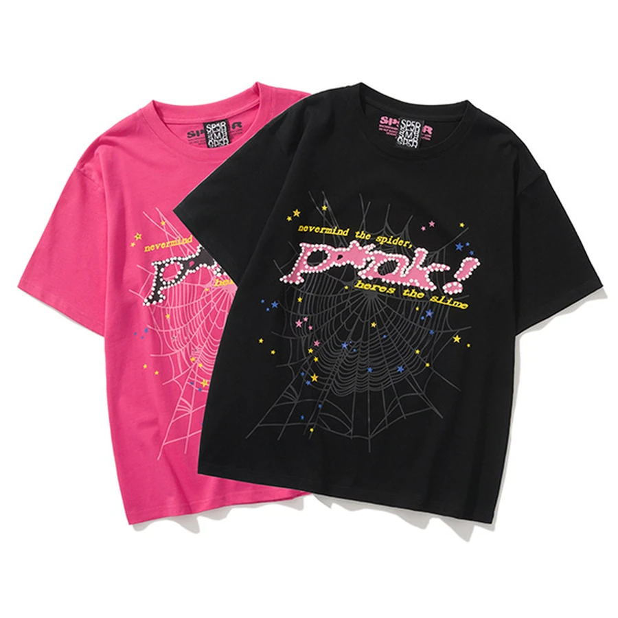 Sp5der Multi-Color Spider Web Graphic T-Shirt 6