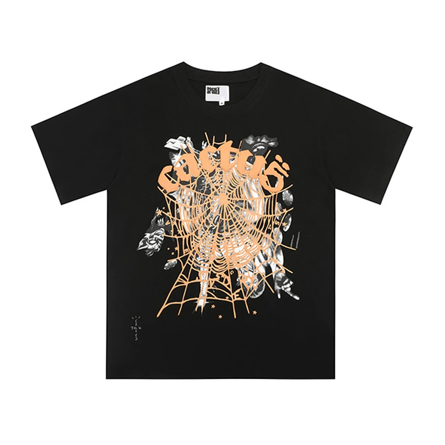 Sp5der Black Desert Spider Web Graphic T-Shirt