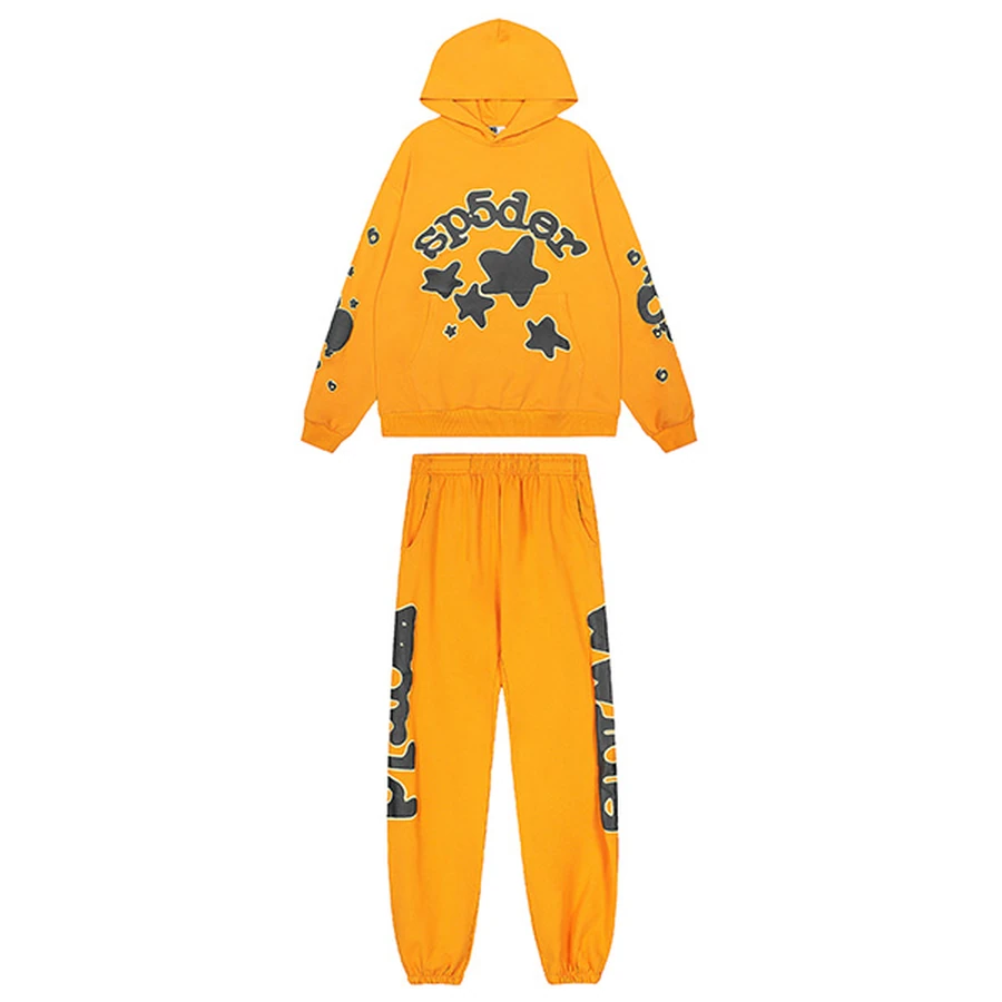 Sp5der Pink Graphic Logo Sweatpants