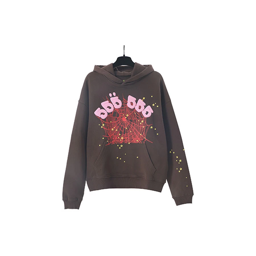Purple Sp5der Web Print Hoodie