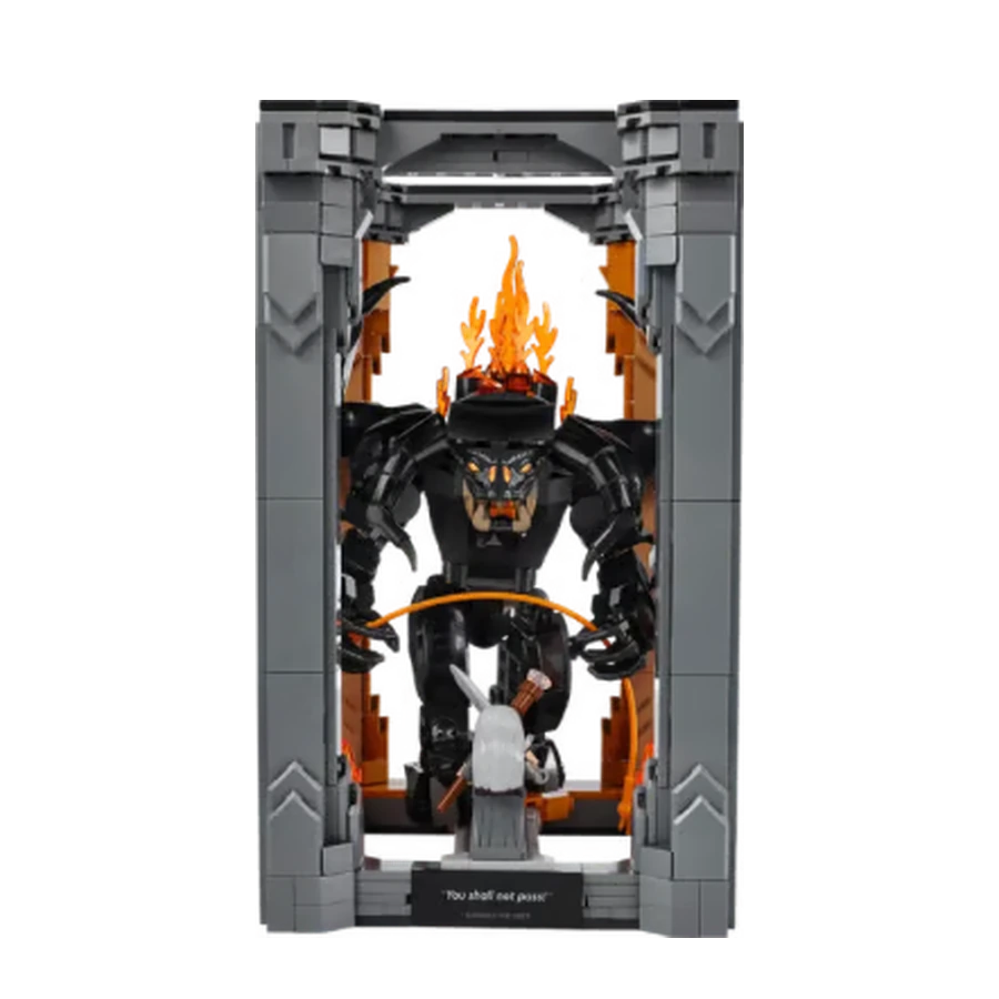 LEGO Harry Potter Fantasy Fire Demon Book Nook Brick Display Model