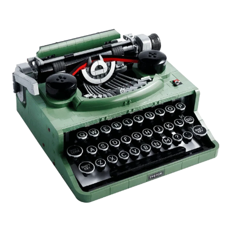 LEGO icons Vintage Writing Machine Brick Display Model