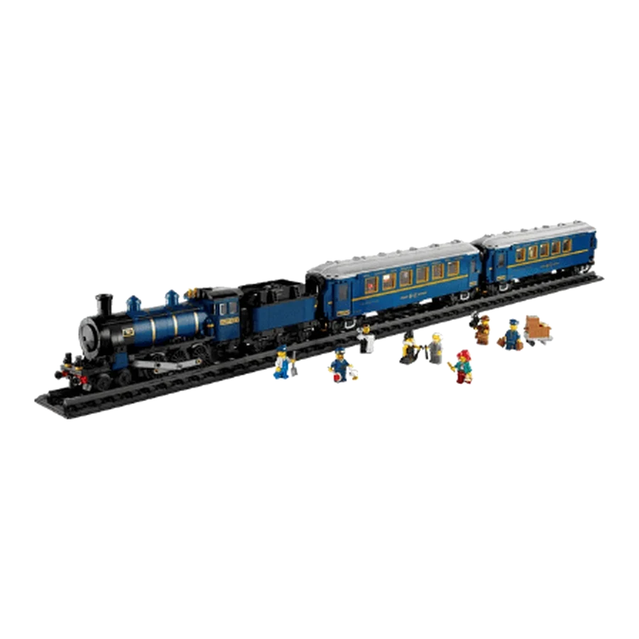 LEGO icons Blue Intercontinental Passenger Train Brick Model