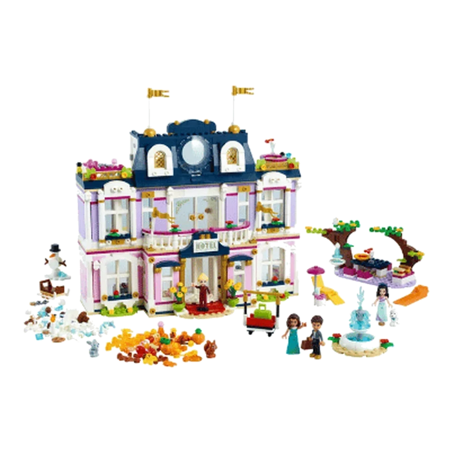 LEGO Others Large Pink Hotel Brick Building Set