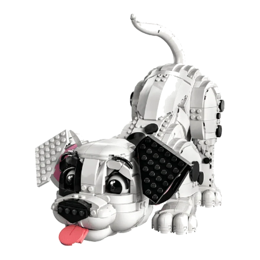 LEGO One Piece/Disney/Super Mario Playful Dalmatian Puppy Building Blocks Model