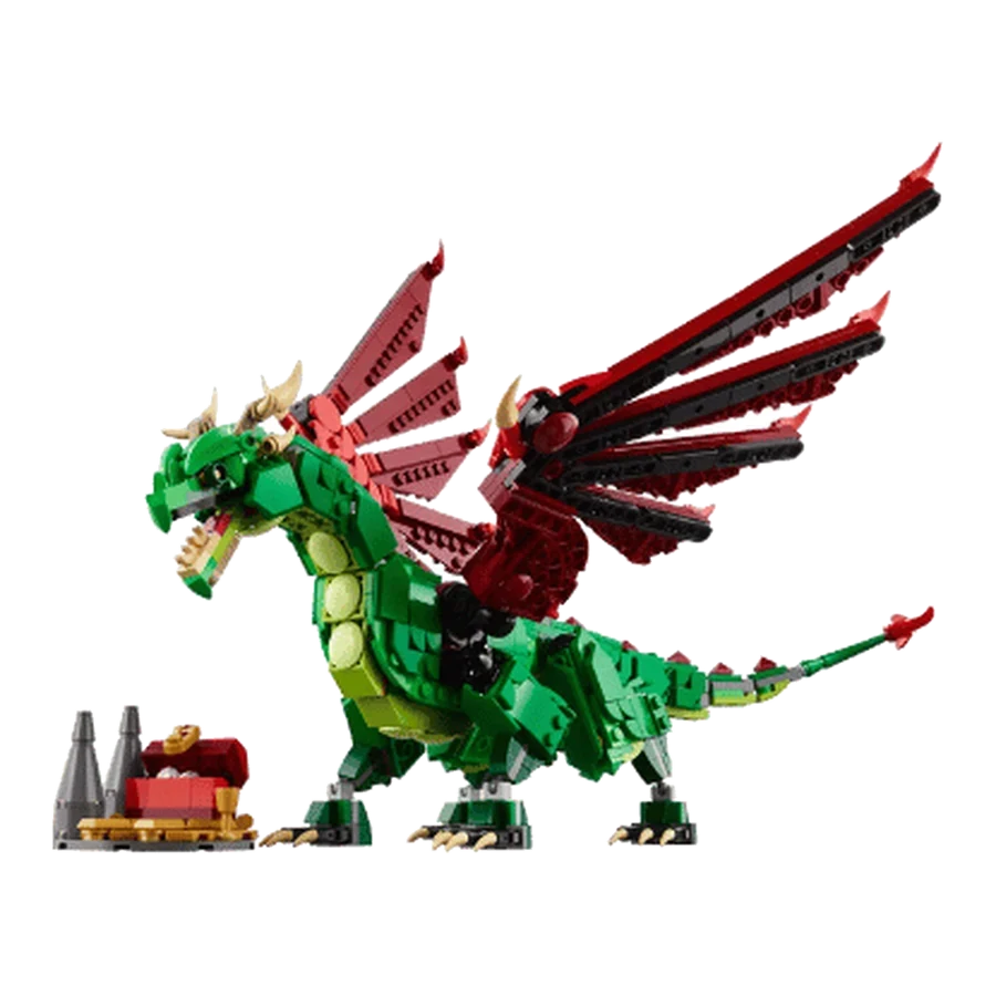 LEGO Others Majestic Green Dragon Brick Display Model