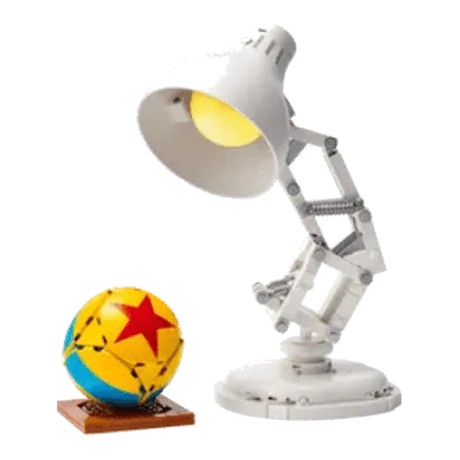 LEGO One Piece/Disney/Super Mario Articulated Desk Lamp and Ball Brick Set