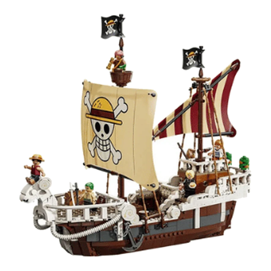 LEGO One Piece/Disney/Super Mario One Piece Pirate Ship Model