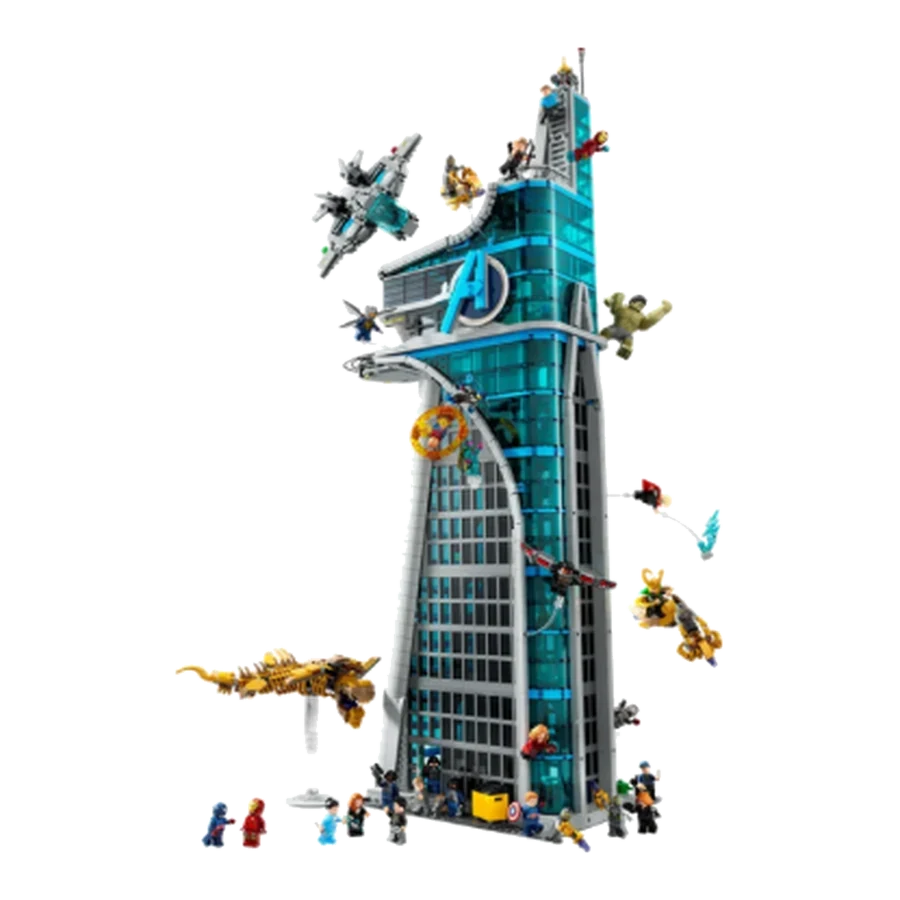 LEGO Marvel/Batman/DC Superheroes Skyscraper Battle Brick Display