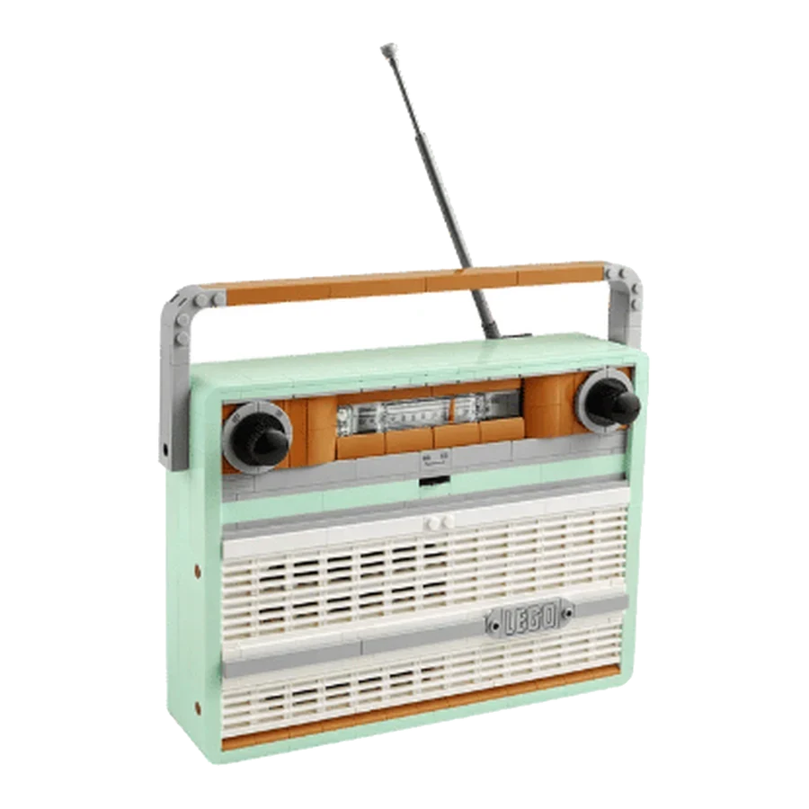 LEGO icons Vintage-Style Portable Radio Brick Model