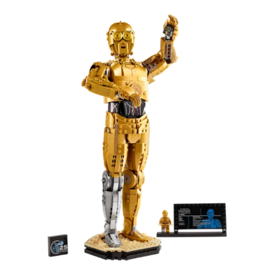 LEGO StarWars Humanoid Sci-Fi Droid Brick Display Model