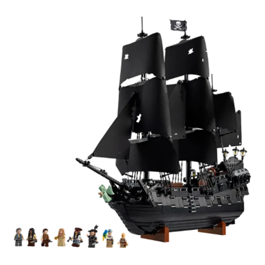 LEGO One Piece/Disney/Super Mario Pirate Ship Black Pearl Display Model
