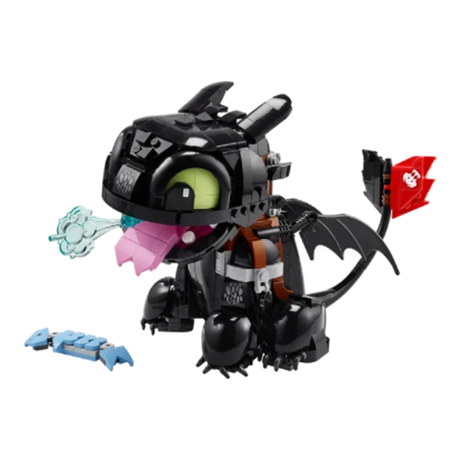 LEGO One Piece/Disney/Super Mario Black Dragon Brick Display Figure