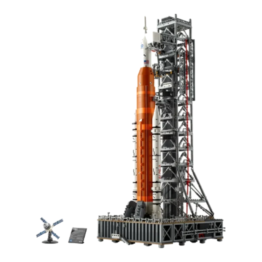 LEGO icons Heavy Space Launch Rocket Brick Display Model