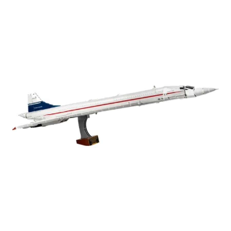 LEGO icons Supersonic Passenger Jet Display Model