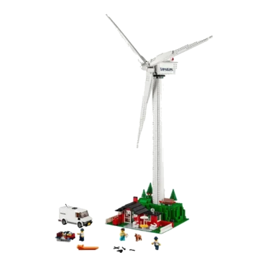 LEGO Ideas Industrial Wind Turbine Brick Display Model
