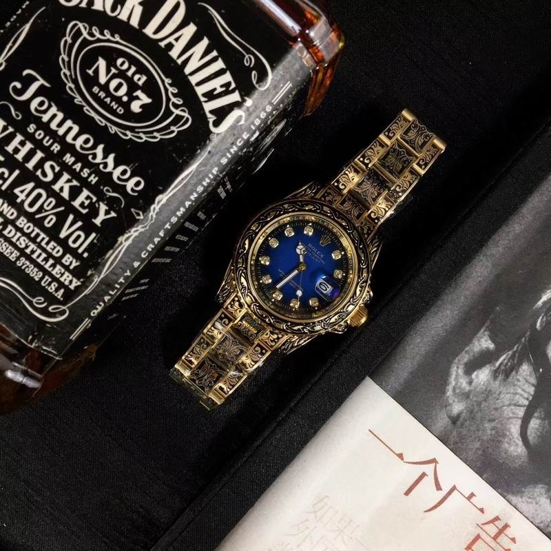 Rolex Datejust Blue Dial Diamond Gold