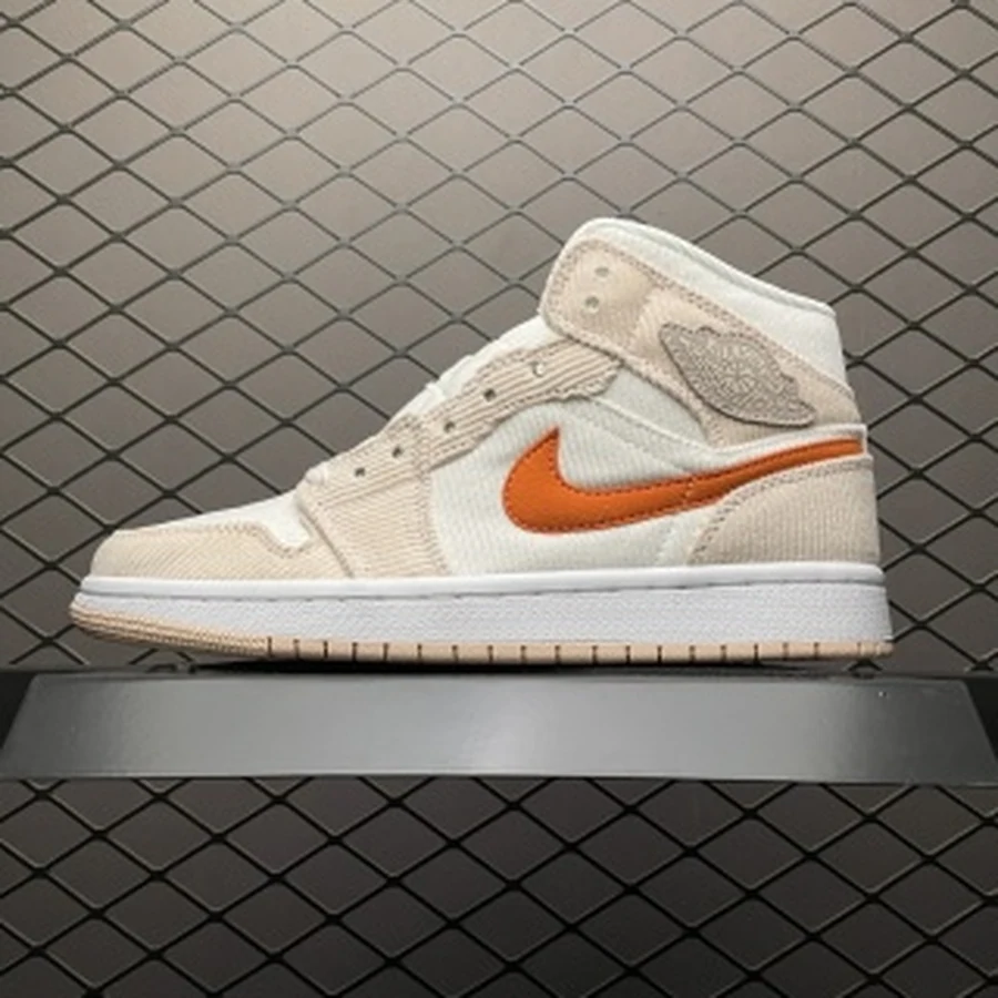 Jordan 1 Mid Sail Tan Orange — Gallery