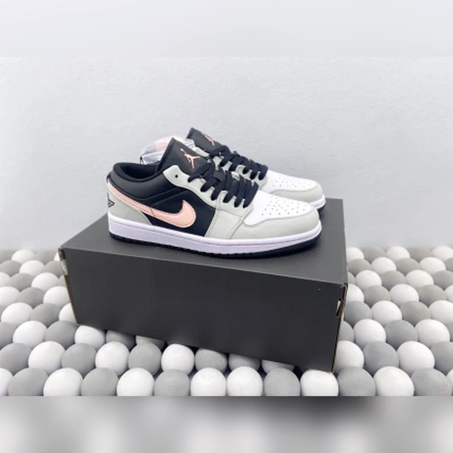 Jordan 1 Low Grey Black Pink