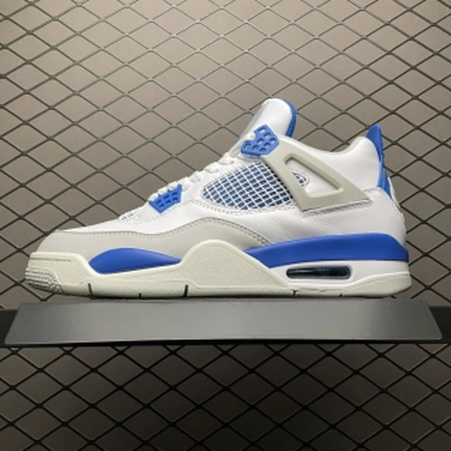Jordan 4 White Military Blue Grey — Gallery