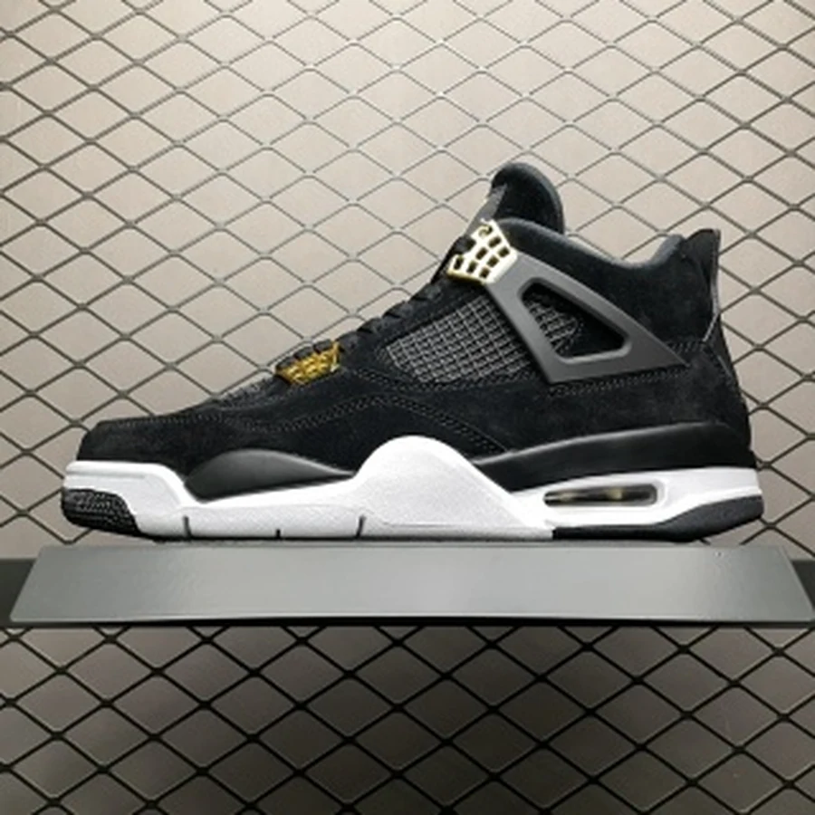 Jordan 4 Black Gold White