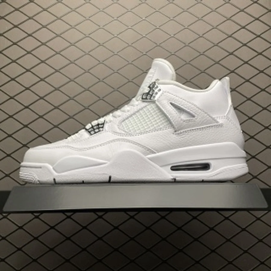 Jordan 4 White Metallic Silver — Gallery