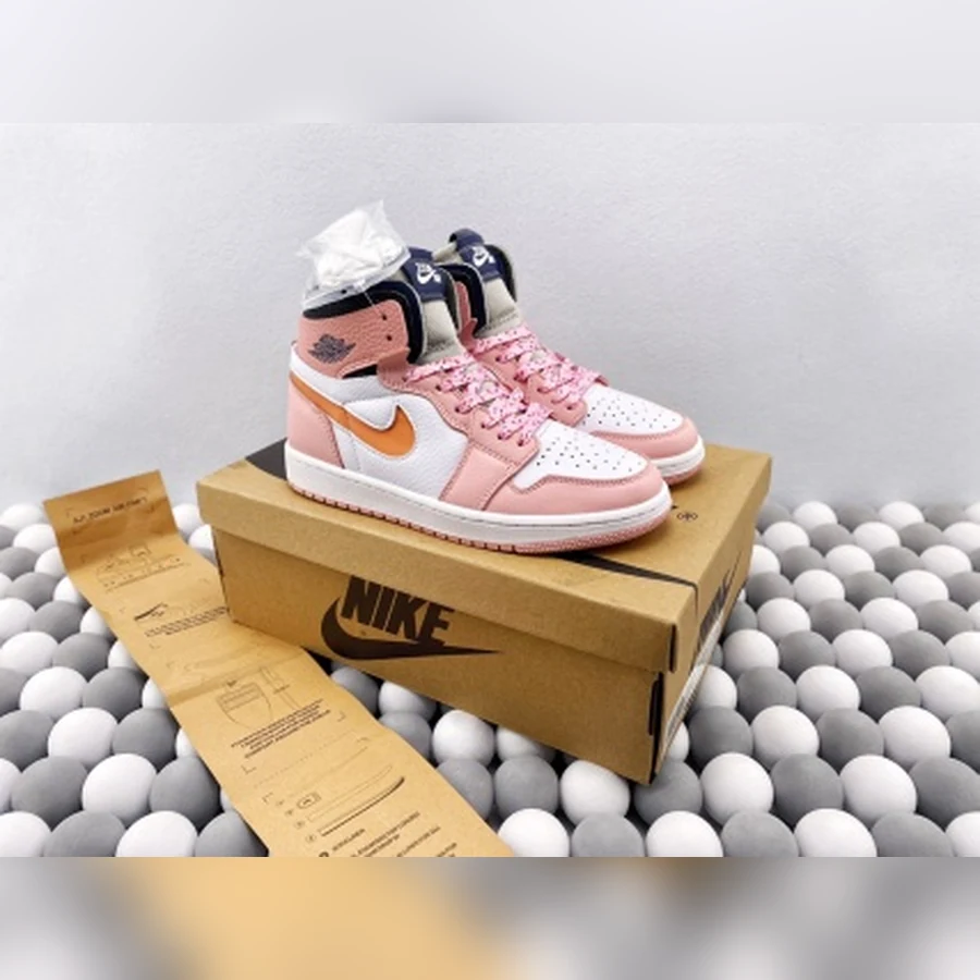 Jordan 1 High Pink White Orange Navy