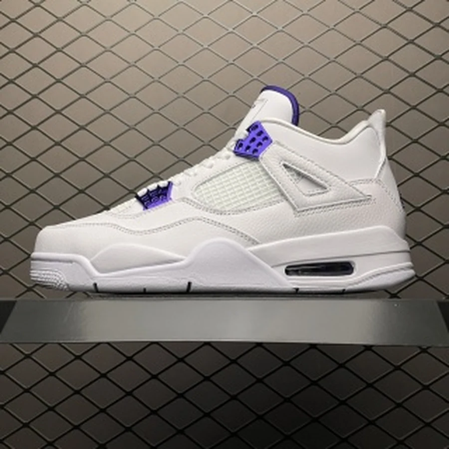 Jordan 4 White Metallic Purple — Gallery