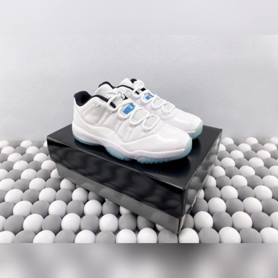 Jordan 11 Low White Legend Blue