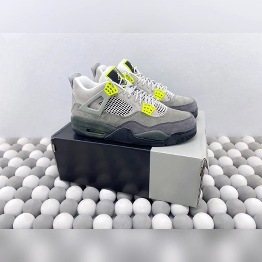 Jordan 4 Grey Volt Charcoal