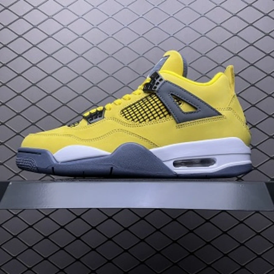 Jordan 4 Yellow Grey White — Gallery