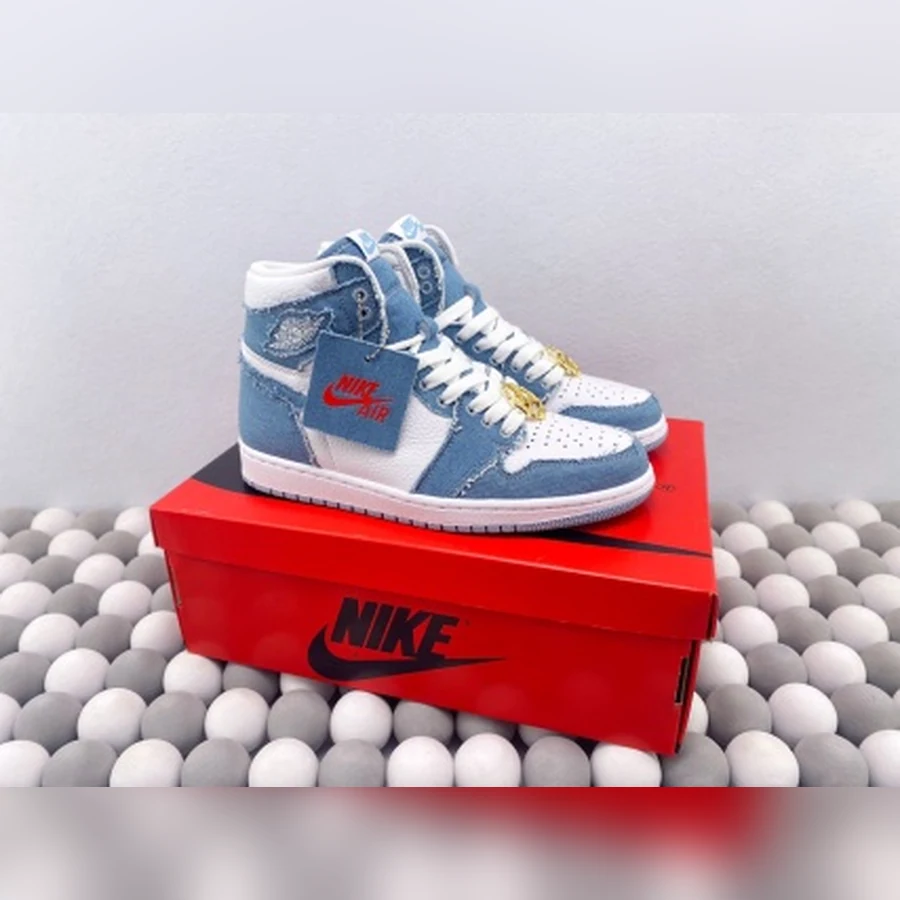 Jordan 1 High Light Blue White Denim